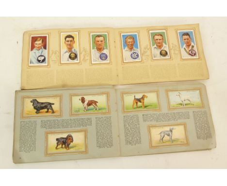 POOLETTE, FOOTBALL RELATED CARD GAME (52 cards and 2 rules cards) loose, THIRTEEN CIGARETTE AND TEA CARD ALBUMS, including; J