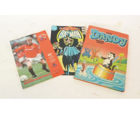 *SMALL QUANTITY OF MANCHESTER UNITED FOOTBALL PROGRAMMES, to include Champions League Cup Finals, Semi finals ECW finial at F