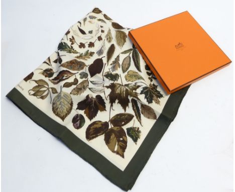HERMES SILK SCARF, 'TOURBILLONS', in box