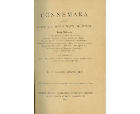 Stone (J. Harris) Connemara and the Neighbouring Spots of Beauty and Interest, L. 1906. First Edn., illus. map etc.; O'Sulliv