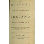 Warner (Ferdo.) The History of the Rebellion and Civil War in Ireland, 2 vols. 8vo D. 1768.