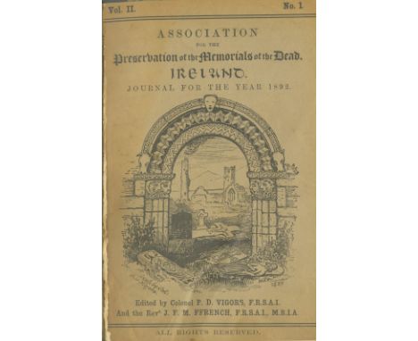 In Attractive BindingsPeriodical: Vigors (Col. P.D.) Association for the Preservation of the Memorials of the Dead, Ireland, 