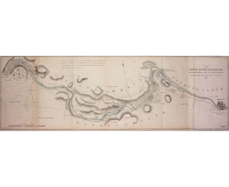 Co. Louth & Meath: Yeats (J.) Surveyor, Plan of the Lower Boyne Navigation, from Carrickdextor Loch to the Bridge of Drogheda