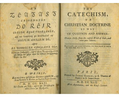 [Dunleavy] An Teagasg Criosduidhe de Reir Ceasda agus Freagartha, The Catechism, or Christian Doctrine by Way of Question and