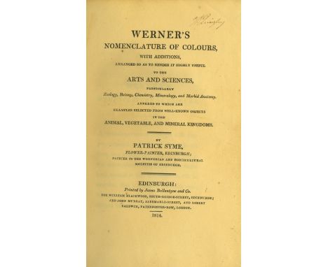 Syme (Patrick) Werners Nomenclature of Colours,... Annexed to which are examples selected from well-known objects in the Anim