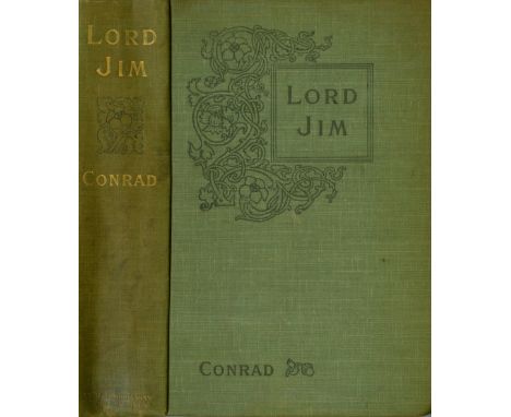 Conrad (Joseph) Lord Jim. A Tale, Edin. & L. 1900. First Edn. hf. title, some spotting, decor. light green cloth; du Maurier 