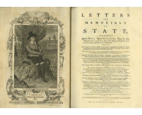 Collins (Arthur) Letters and Memorials of State in the Reigns of Queen Mary .. and Oliver's Usurpation, written and collected