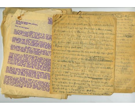 O'Flaherty, Tom [Tomas Ó Flaitheartaigh]  An Archive including:-Copy TLS, 2 pp, to Frank Gallagher, Editor, Irish Press, Febr