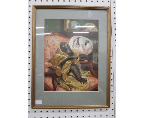 "Collector's Interior", photographic print, framed 