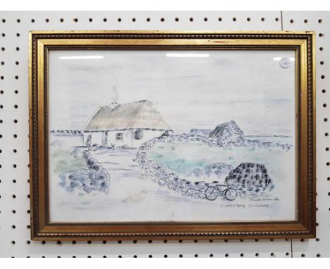"Galway Cottage", photographic print, printed signature, framed ï¿½ 