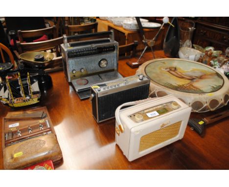 A Zenith radio, Ferguson radio and a Roberts radio
