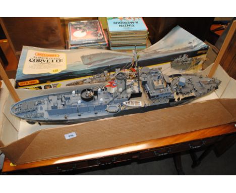 A Matchbox model of Flower Class Corvette 1:72 scale 