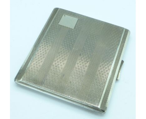 A silver cigarette case, 106g