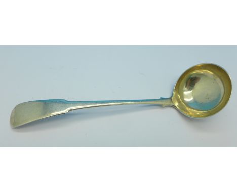 A Georgian Scottish silver ladle, 26g