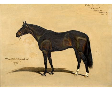 *AR LIONEL HAMILTON-RENWICK (1917-2003) BritishStudy for Portrait, Cadmus Argentan, NormandyOil on board Signed, titled and d