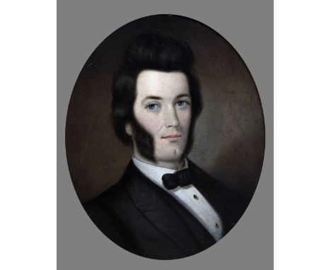 ENGLISH SCHOOL (19th century)Portrait of a Gentleman and His WifeOils on canvas43.5 x 54 cm, oval framed (a pair) (2)   CONDI
