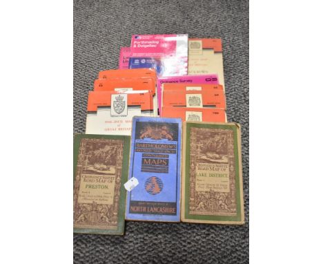A small collection of ordnance survey guides and maps