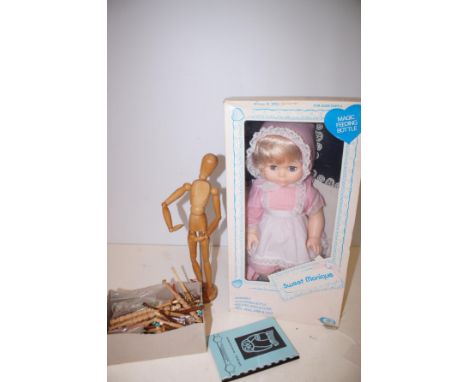 Sweet Moneek Doll together with Vintage Bobbin Winders 