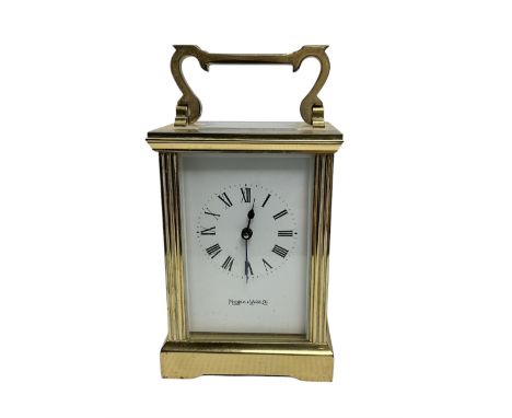 Mappin & Webb 20th century carriage clock. Lever platform escapement.
