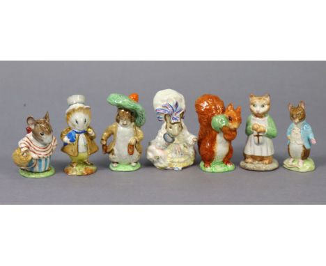 Seven other Beswick Beatrix Potter character figures “Amiable Guinea-Pig”; “Benjamin Bunny”; “Ginger”; “Johnny Town-Mouse”; “