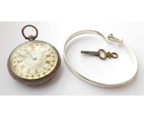A Danish Silver Bangle, by Georg Jensen, Copenhagen, Second Half 20th Century, Designed by Vivianna Torun Bulow-Hube, model n