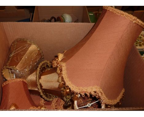 Box of small lamp shades