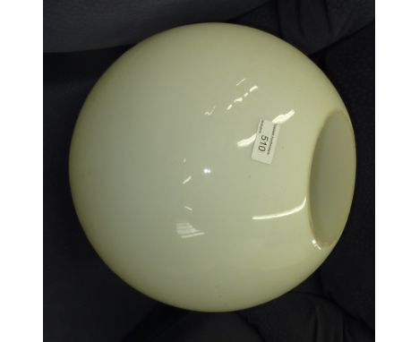 1960s large opaque glass light shade (small crack to top)