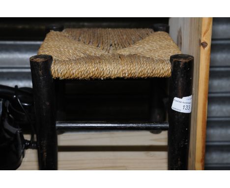 Small string topped foot stool