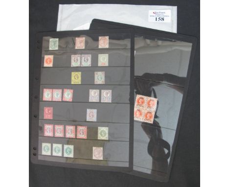 Great Britain Queen Victoria mint selection on 3 black pages incl. penny red imperf, few Army and I.R. overprints and duplica