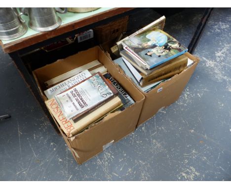 A QTY OF ART RELATED BOOKS,ETC.