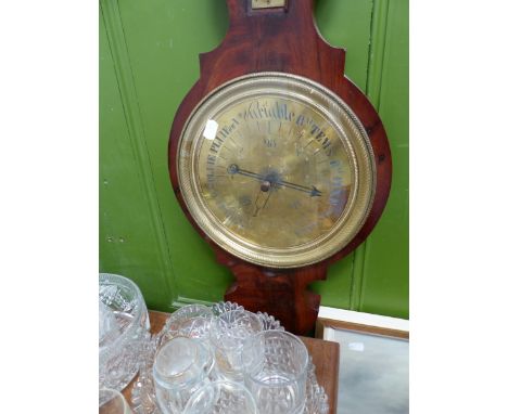 A FRENCH WHEEL BAROMETER.