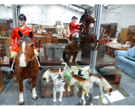 A BESWICK HORSES AND HOUNDS.