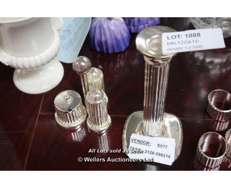 CANDLESTICK,SALT AND PEPPER, NAPKING HOLDERS / GRADE: UNCLAIMED PROPERTY (DC2)[{MK140416}]