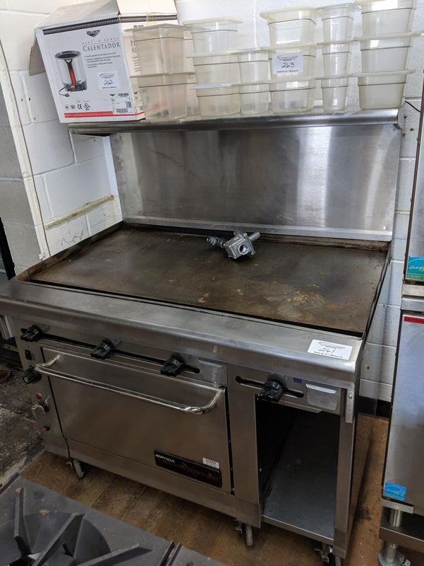 Montague 48" Heavy Duty Gas Range Complete with Convection Oven and 1
