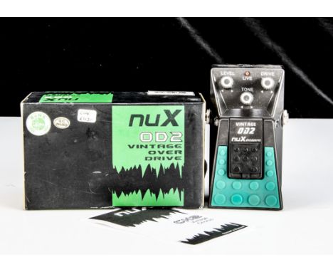 nuX Guitar Pedal, a nuX 0D2 Vintage Over Drive guitar pedal, good condition, untested 