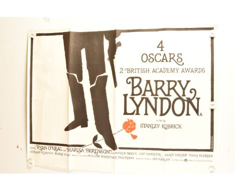 UK Quad cinema posters, Five UK Quad cinema posters comprising Barry Lyndon (1975) "Oscars" version with Bourduge illustratio