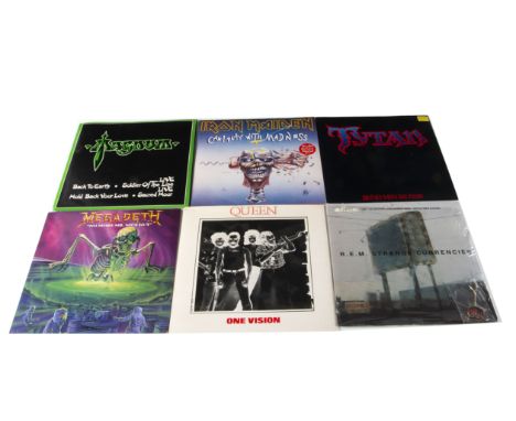 Rock / Prog 7" Singles, approximately one hundred singles of mainly Rock, Prog and Metal with artists including Iron Maiden, 