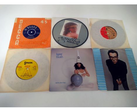 7" Singles, approximately four hundred 7" Singles of various genres with artists including Beatles, Rolling Stones, Kate Bush