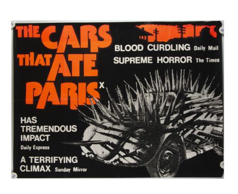 The Cars That Ate Paris Quad Poster, 1974 UK Quad cinema poster, first release for this cult horror film from Peter Weir, fol