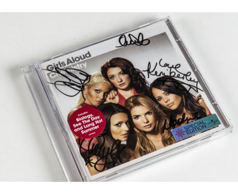 Girls Aloud / Signatures, Chemistry CD with signatures of all five to the front in black pen - signatures nice and clear 