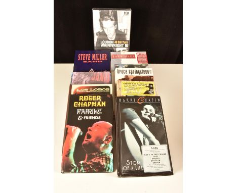 CD Box Sets nine CD box sets of mainly Rock, Prog and Folk comprising Steve Miller Band - Same, Bruce Springsteen - Tracks, R