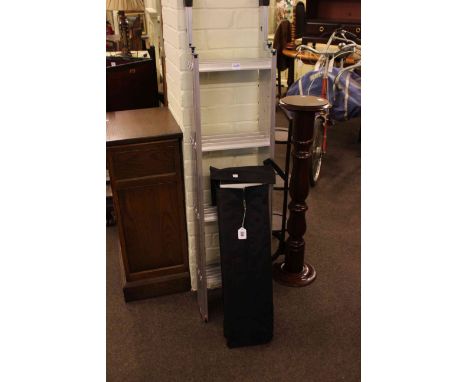 Aluminium loft ladder and pair collapsible disabled ramps.
