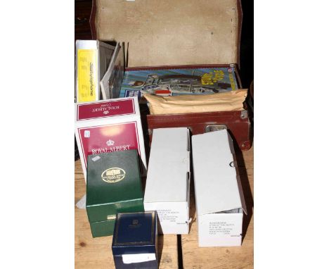 Halcyon Days Dalmation, boxed glasses, Evel Knievel stunt cycle, first day covers, etc.