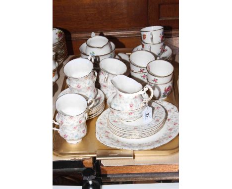 Twenty piece Paragon 'First Choice' and twenty piece Royal Albert 'Barbara Ann' tea sets.