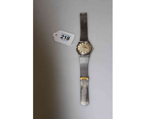 Omega Gents Constellation watch, automatic chronometer, with Titus stainless steel bracelet.