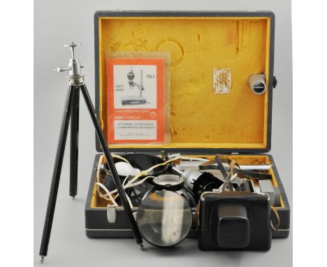 Collection of miscellaneous photographic equipment, to include, camera, accessories, enlargers etc, (2 boxes).