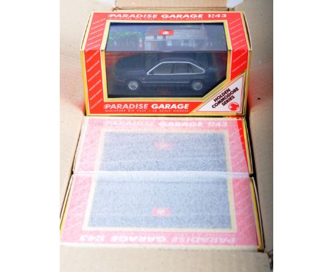 A complete box of vintage 1990s ex shop stock / trade box of Paradise Garage Series boxed diecast models.&nbsp; The Paradise 