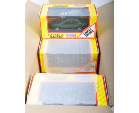 A complete box of vintage 1990s ex shop stock / trade box of Paradise Garage / Dinkum Classics Series boxed diecast models.&n