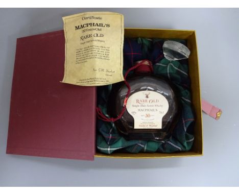 MACPHAILS 30 YEAR OLD SINGLE MALT SCOTCH WHISKY, 70cl, 40% in box with certificate