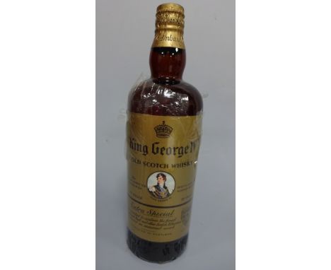 KING GEORGE IV OLD SCOTCH WHISKY, Extra Special, 70% proof, spring cap (still in partial cellophane wrapper)